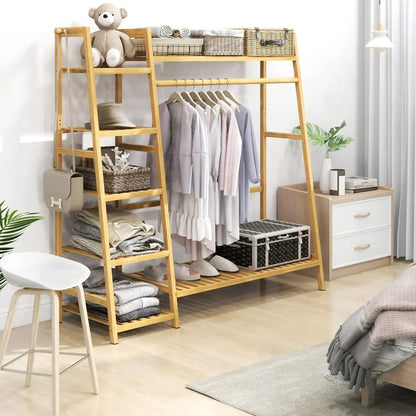 Bamboo Clothes Rack