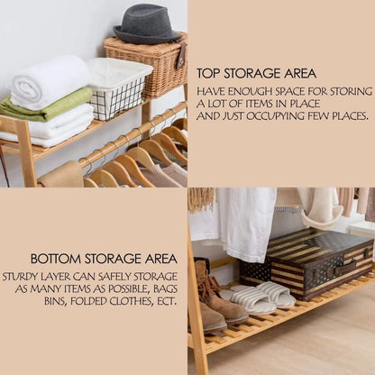 Bamboo Clothes Rack