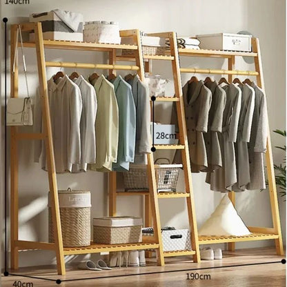 Bamboo Clothes Rack