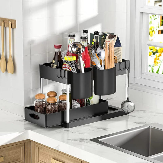 Organizer Undersink Storage Rack Bathroom