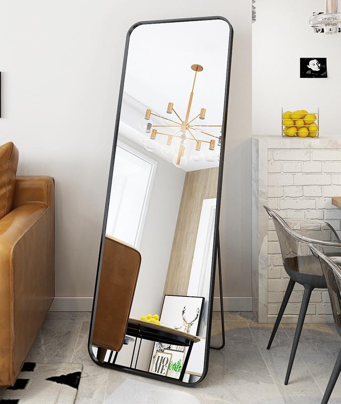 Extra Long Full Length Body Mirror Bathroom Bedroom Makeup Dressing Mirror