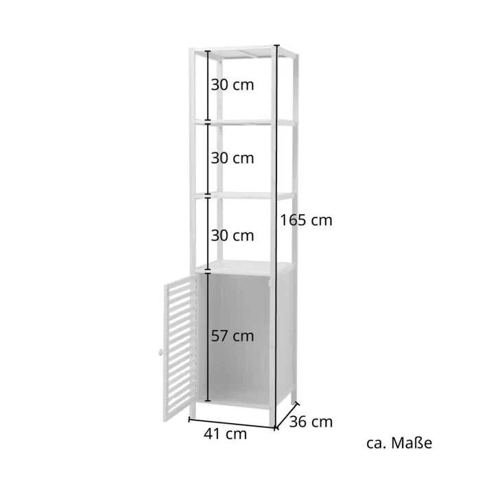 4 Tiers Bamboo Storage Cabinet