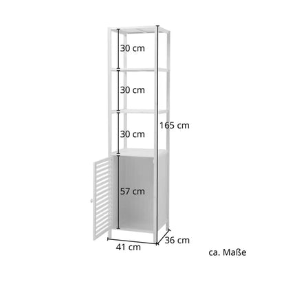 4 Tiers Bamboo Storage Cabinet