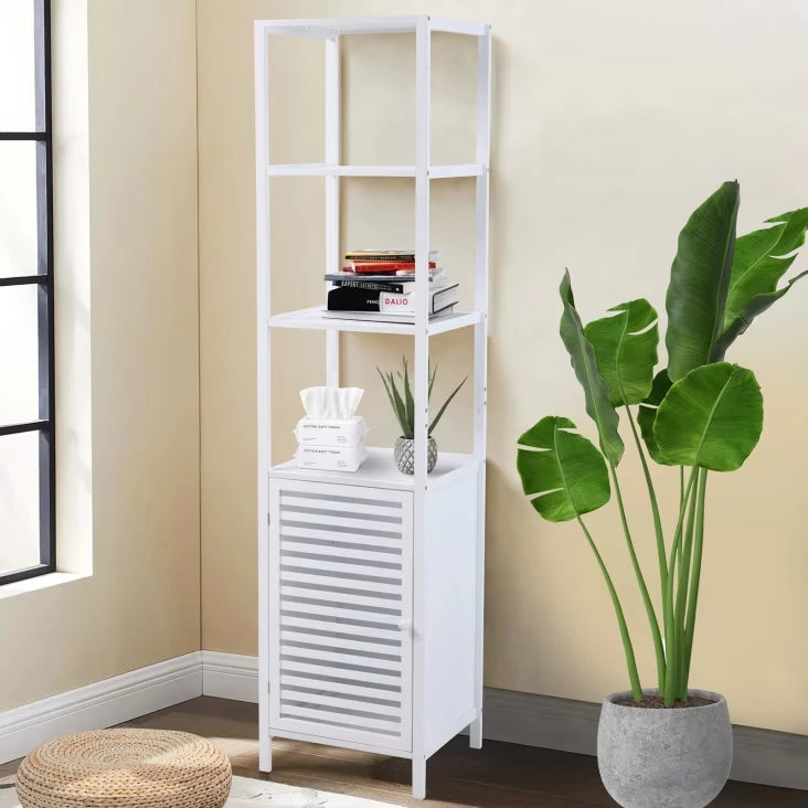 4 Tiers Bamboo Storage Cabinet