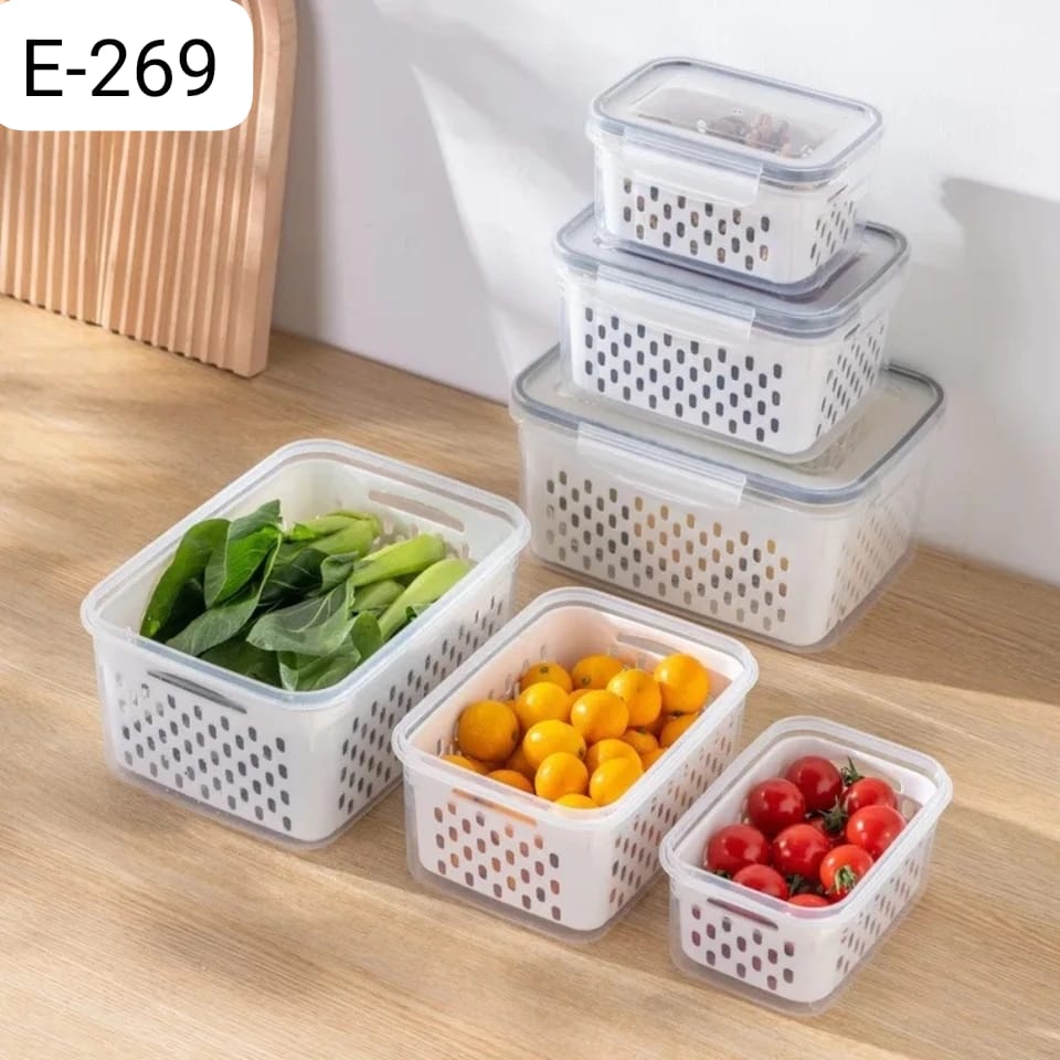 Draining Basket Containers set 3 pcs