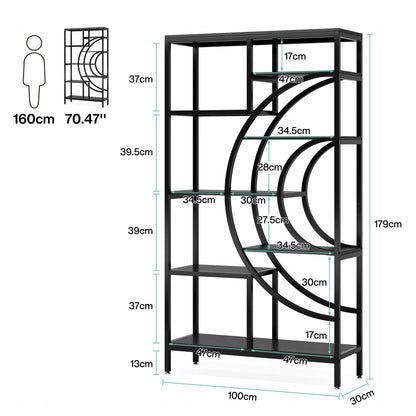 Tribesigns Industrial Wooden Bookshelf HOGA-NY189
