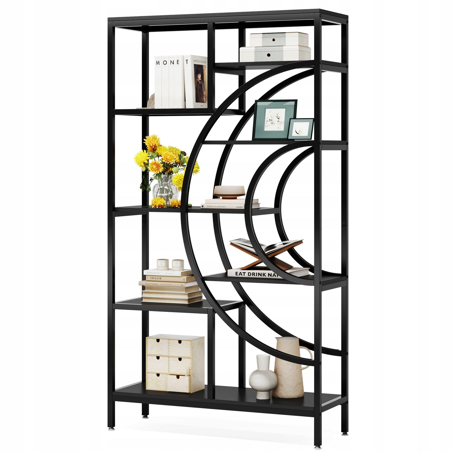 Tribesigns Industrial Wooden Bookshelf HOGA-NY189