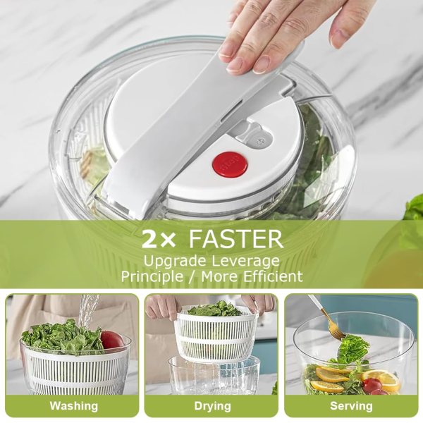 Vegetable Fruit Spinner 3L Manual Dryer