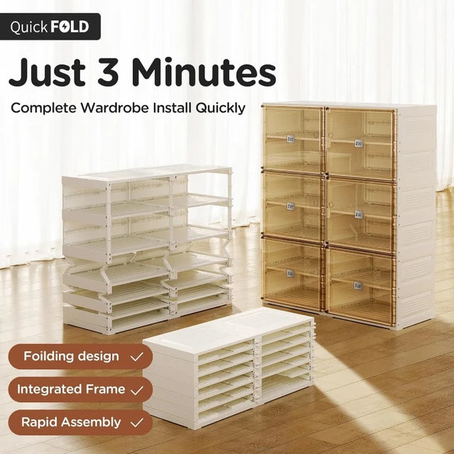 Foldable Storage Informa Portable Folding Storage Organizer Cabinet – Hello Cart