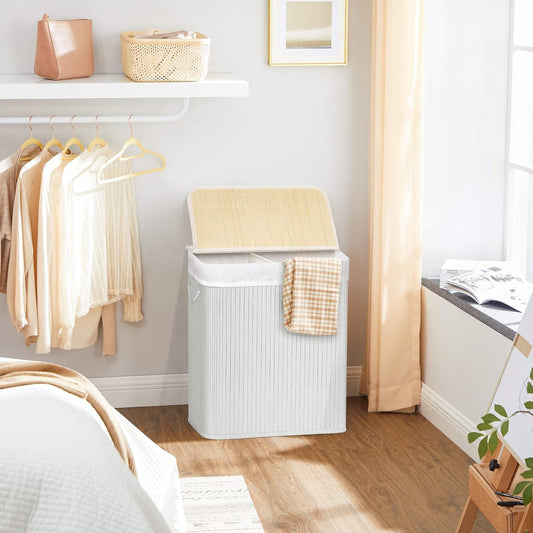 SONGMICS Bamboo Laundry Basket