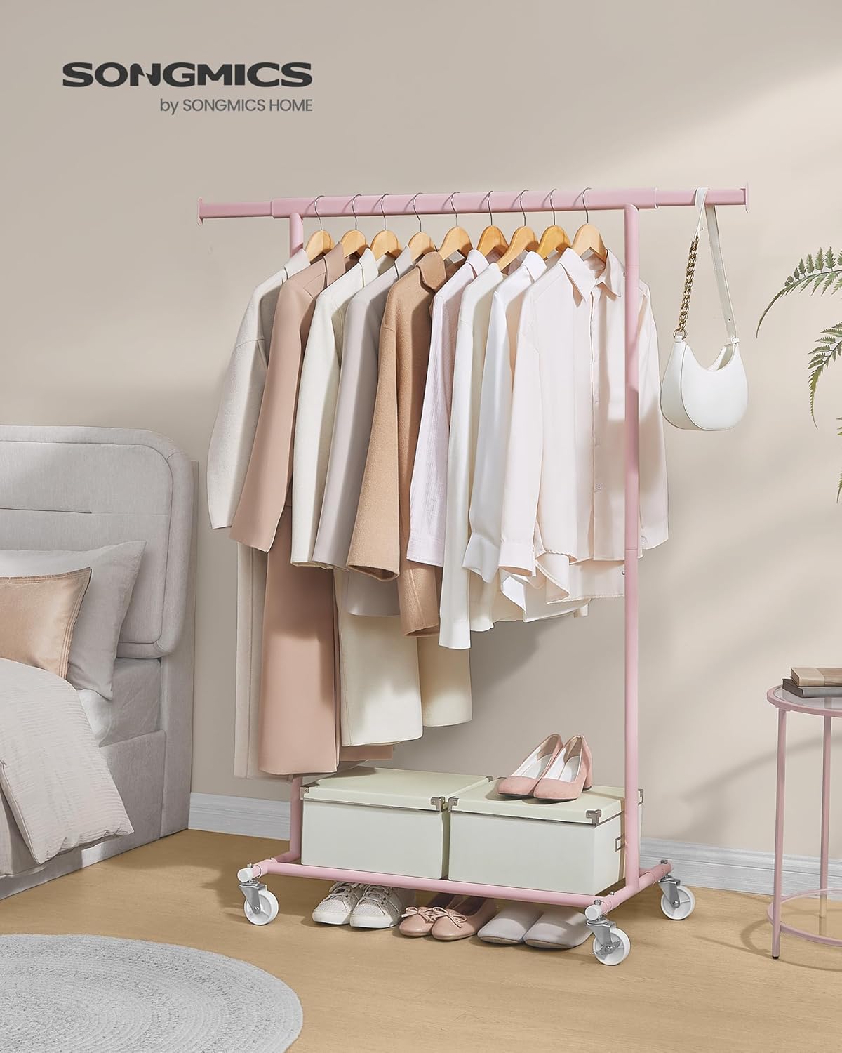 Hello Coat Rack SONGMICS Clothes Rack on Wheels – Hello Cart