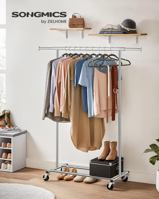 SONGMICS Clothes Rack with Wheels