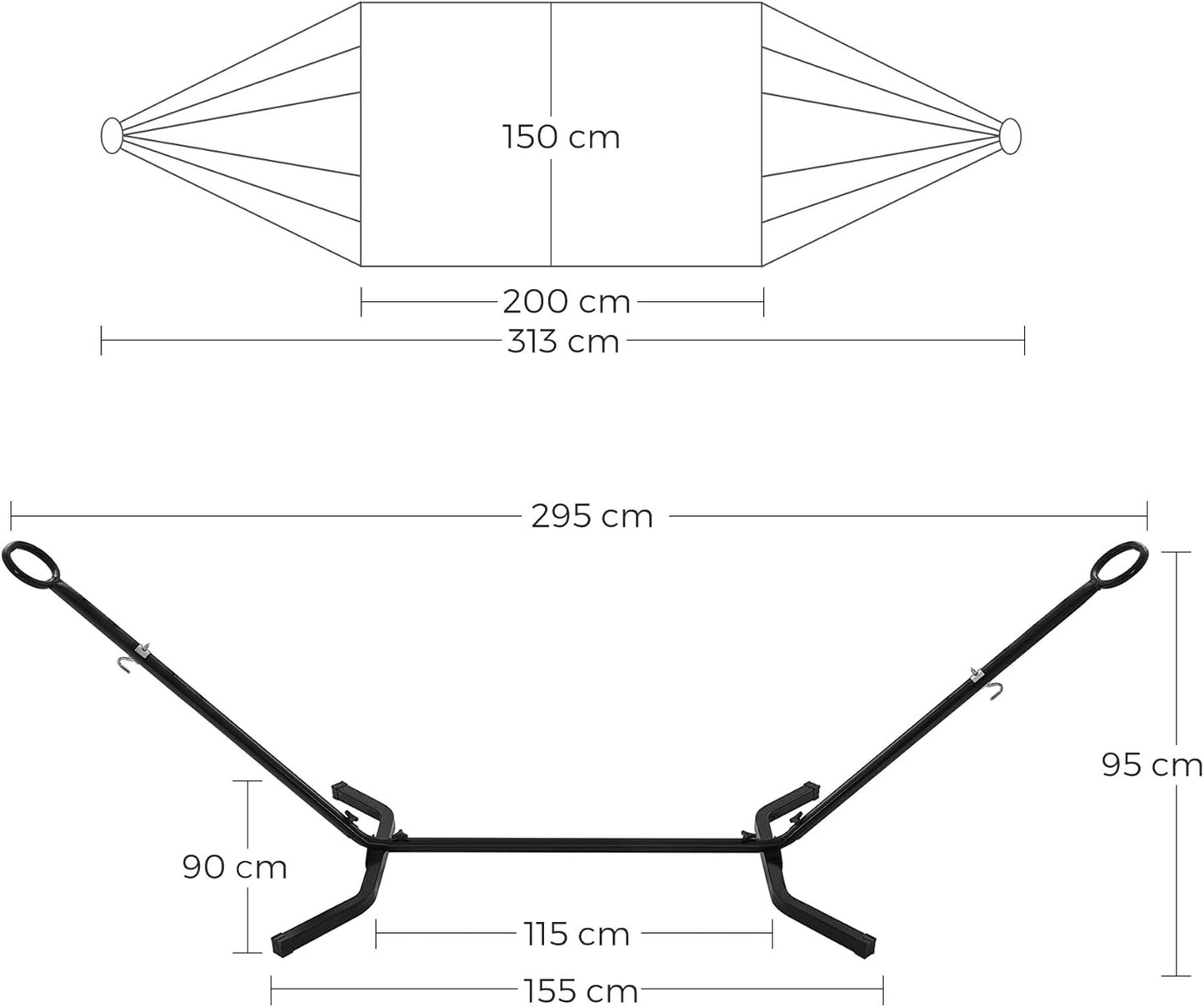 SONGMICS Hammock with Stand