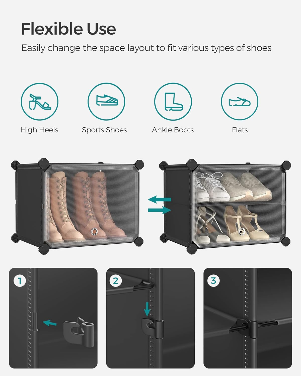 SONGMICS Interlocking Shoe Rack Cubes – Hello Cart