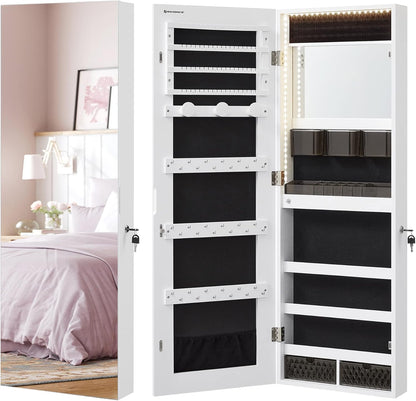 SONGMICS Wall Mounted Jewelry Cabinet