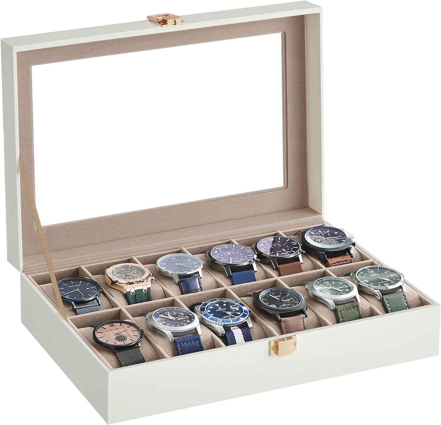 SONGMICS Watch Box with 12 Slots