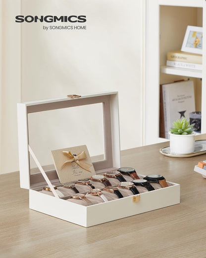 SONGMICS Watch Box with 12 Slots