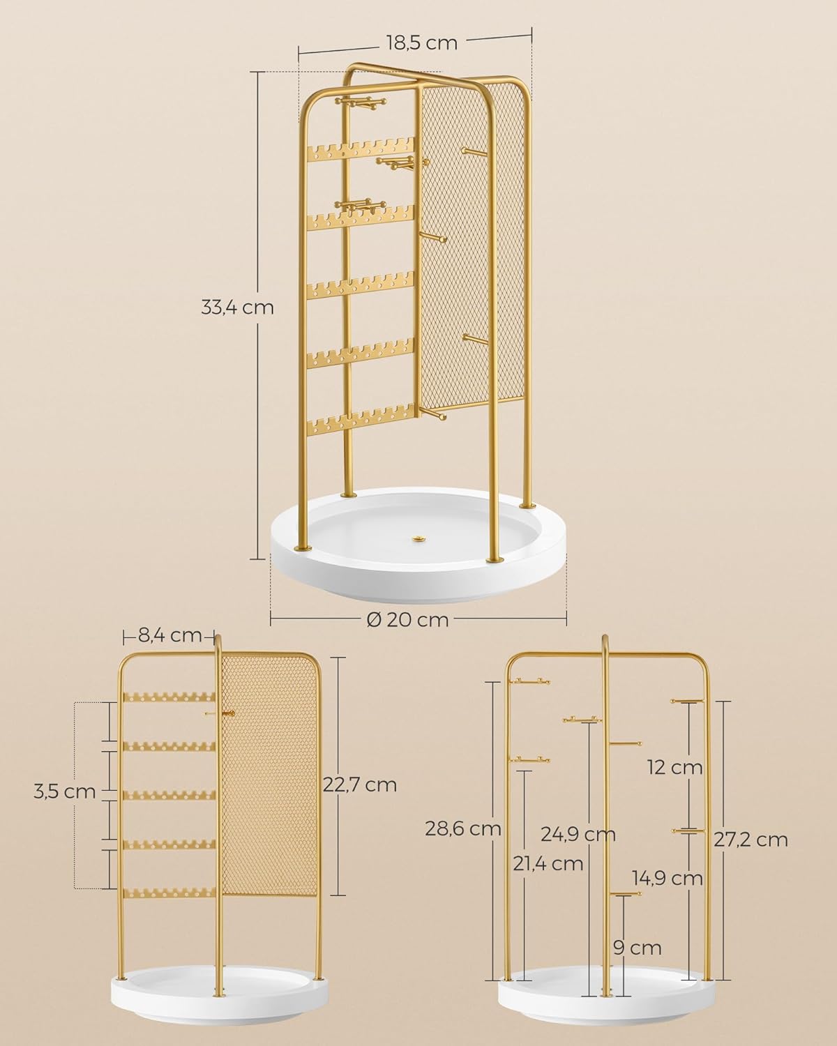 SONGMICS Jewellery Stand