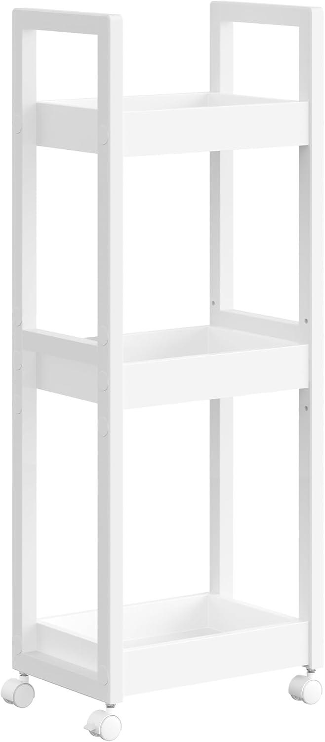 SONGMICS Small Shelf Storage Unit on Wheels