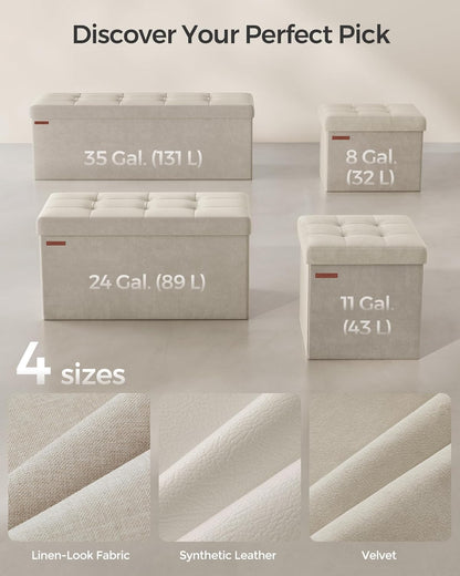 SONGMICS Storage Stool
