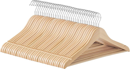 SONGMICS Wooden Hangers, Pack of 36