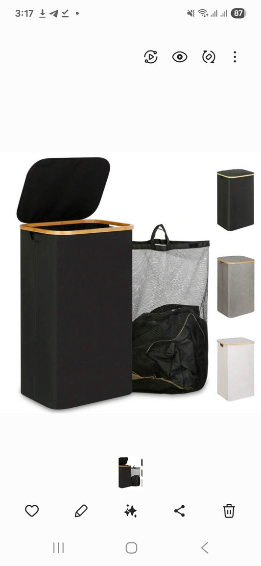 Large Laundry Basket with Lid