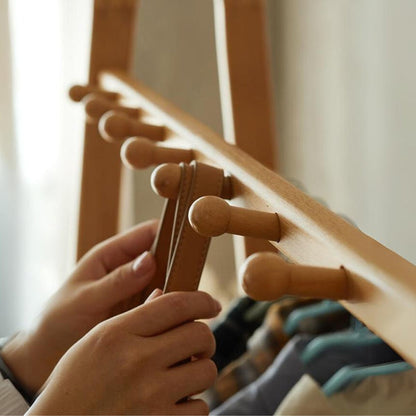 Bamboo Clothes Rack