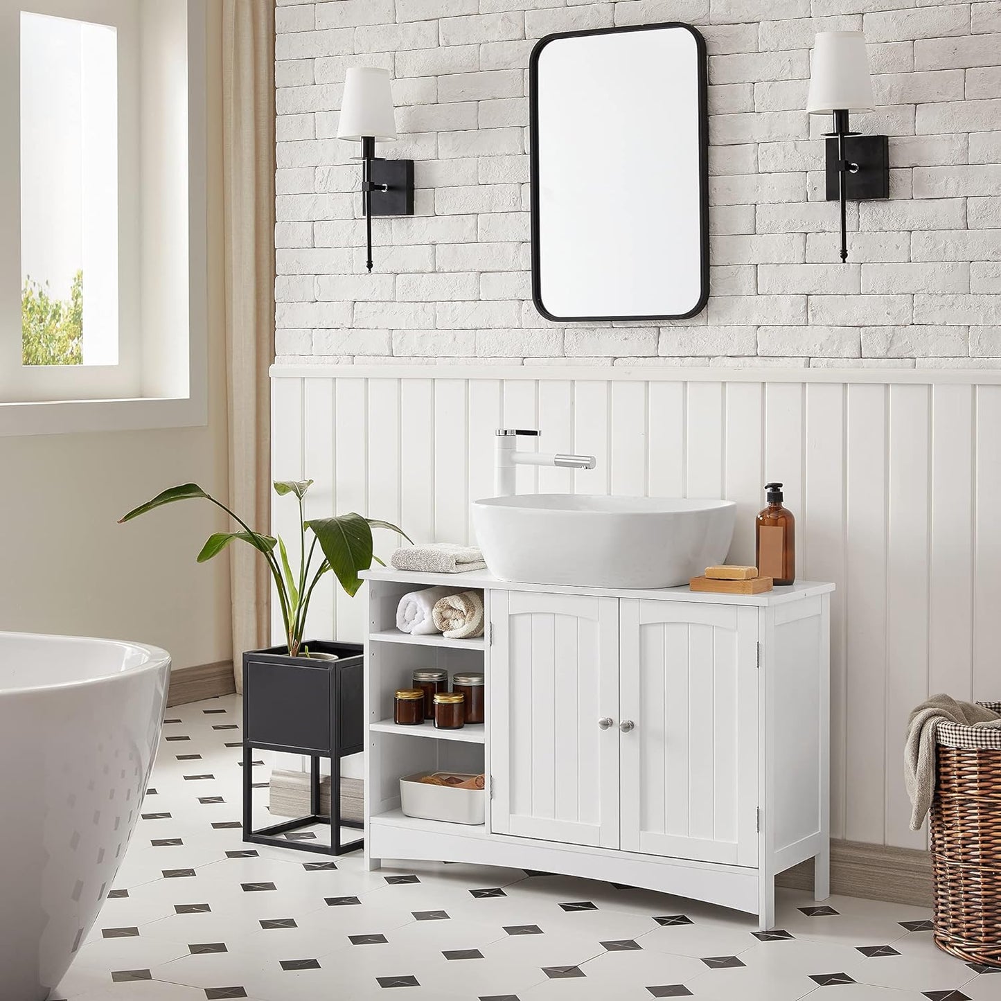 VASAGLE Undersink Bathroom Cabinet