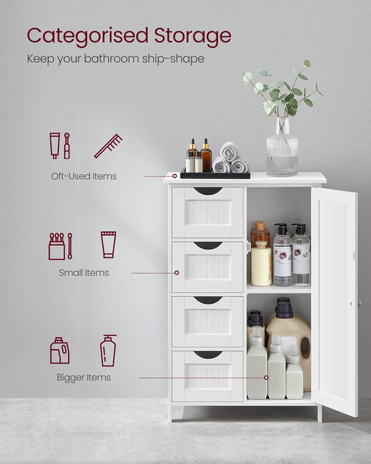 VASAGLE Bathroom Floor Storage Cabinet