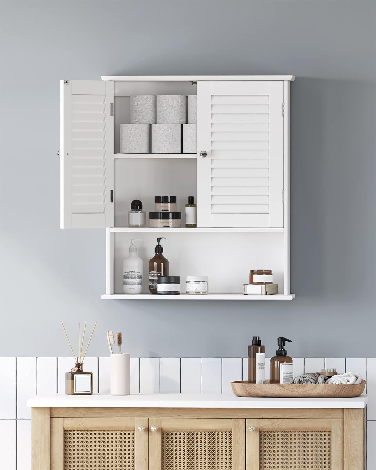 VASAGLE Bathroom Wall Cabinet