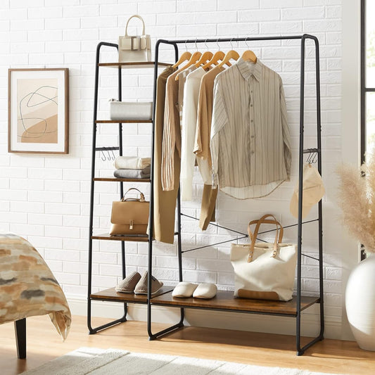 VASAGLE Clothes Rail with Shoe Rack