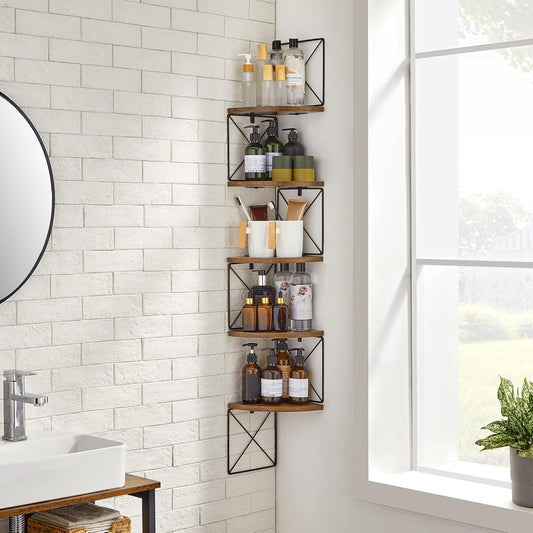 VASAGLE Corner Shelf Wall Mounted