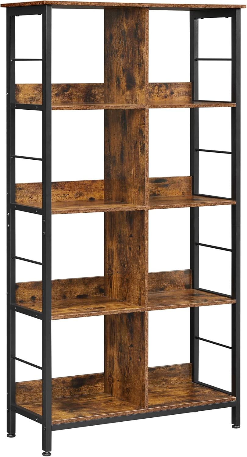 VASAGLE 4 Tier Industrial Style Bookcase