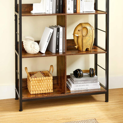 VASAGLE 4 Tier Industrial Style Bookcase