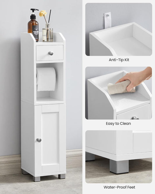 VASAGLE Small Bathroom Storage Cabinet,