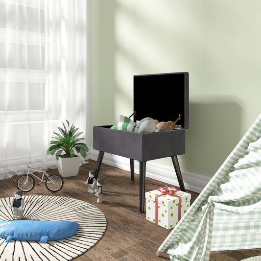 WOLTU Velvet Storage Pouffe Stool