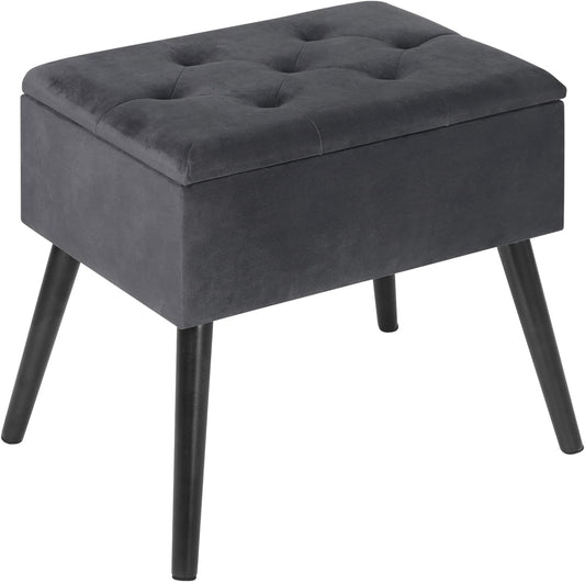 WOLTU Velvet Storage Pouffe Stool