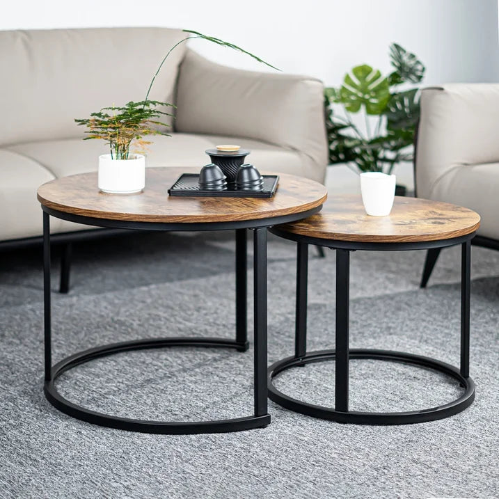 Hawsaiy 2-in-1 Nesting Coffee Table Set FU02001YL