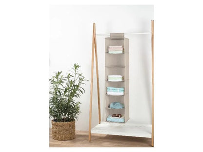 LIVARNO HANGING ORGANIZER FOR WARDROBE 6 SHELVES WHITE