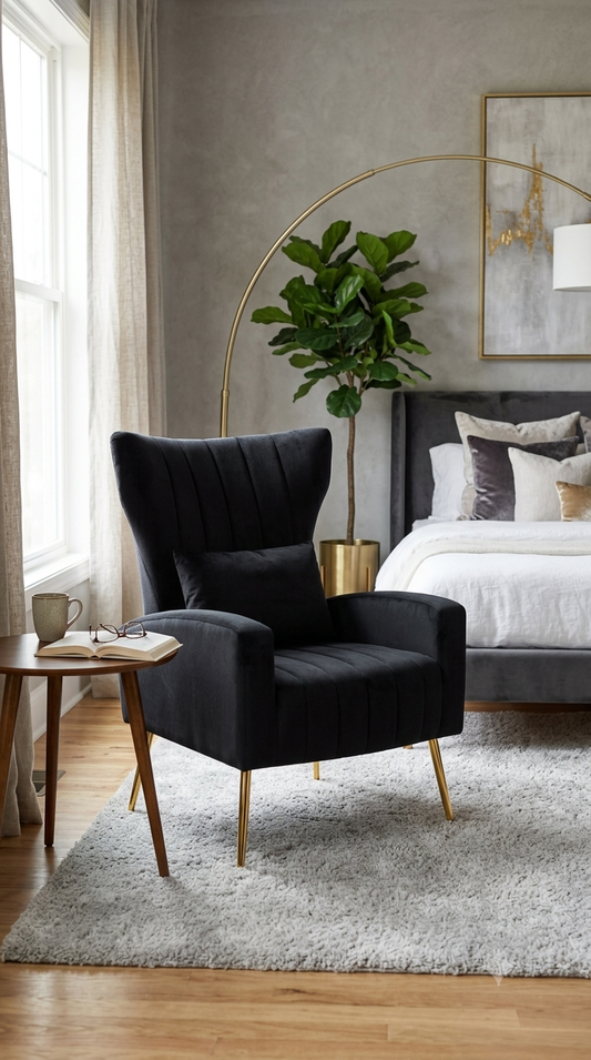 Modern Velvet Armchair