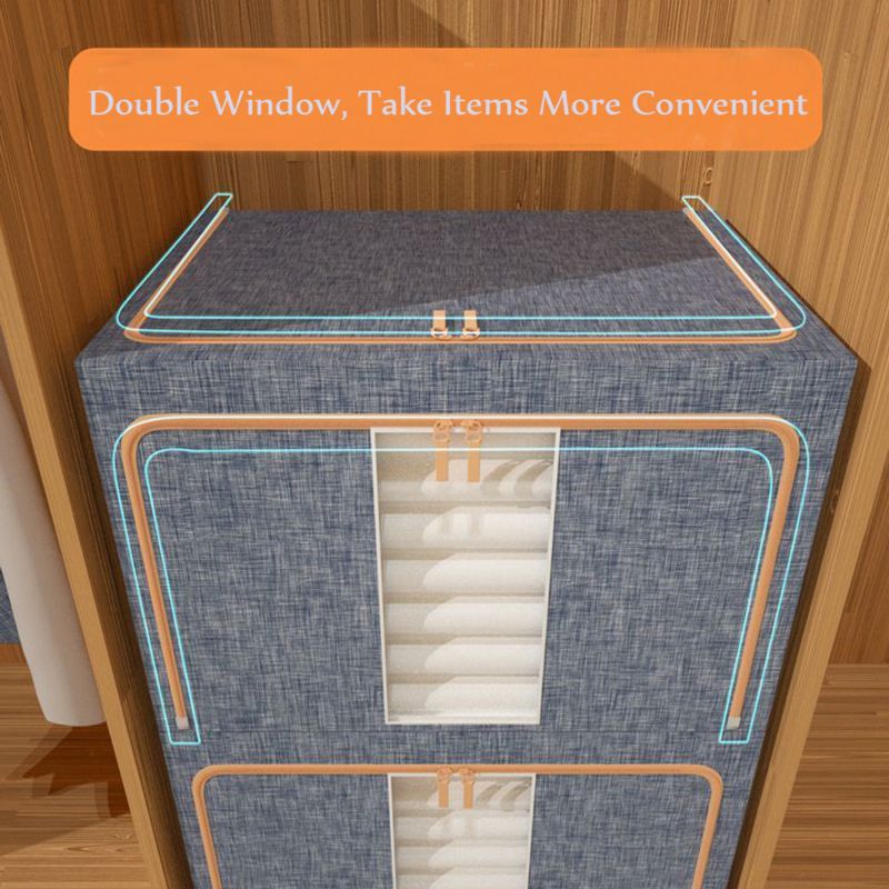 Metal Frame Storage Bag Box (2pcs)