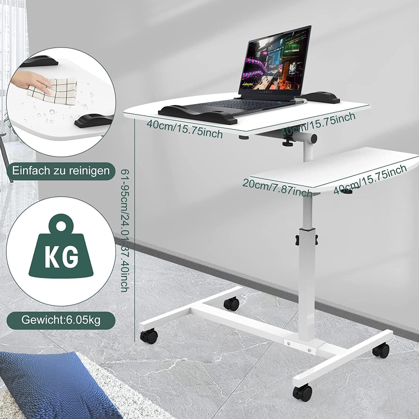 PIPIPOXER Laptop Table Height Adjustable