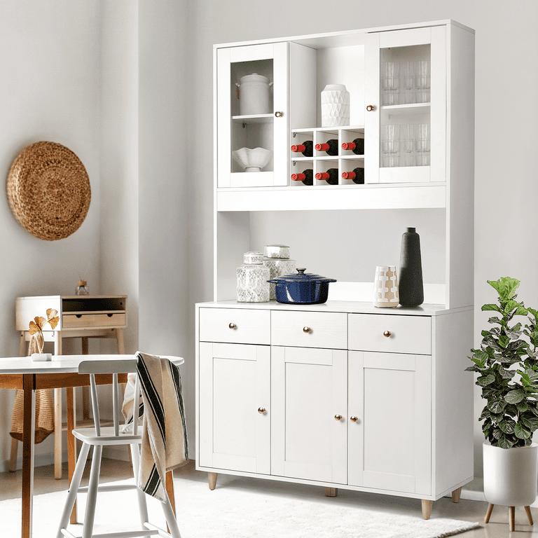 RichYa Modern Tall Kitchen Pantry Cabinet