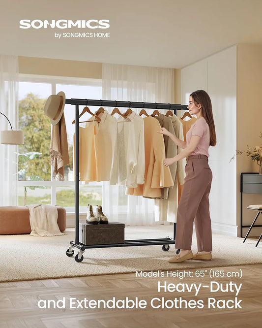SONGMICS Clothes Rack on Wheels HSR13BKV1