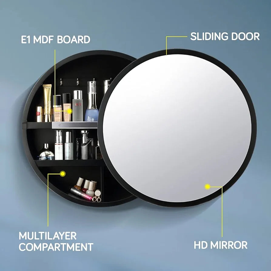 Luxsuite Mirror Cabinet Round