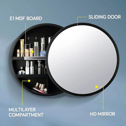Luxsuite Mirror Cabinet Round