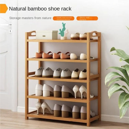 Bamboo 5 Tier Shoe Rack