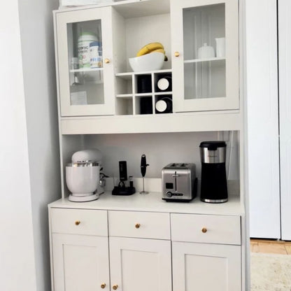 RichYa Modern Tall Kitchen Pantry Cabinet