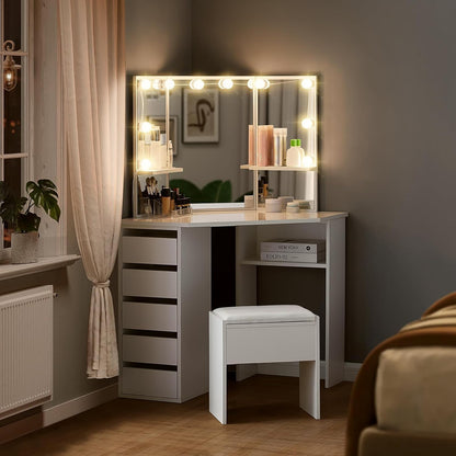 The Roze corner vanity table