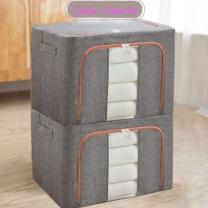 Metal Frame Storage Bag Box (2pcs)